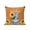 Orange, variant on 1 Pack Outdoor Throw Pillow, Sunflower Gnomes Waterproof Pillow with Insert Included, Summer Botanical Floral Teal Striped Decorative Accent Cushion Sofa Pillows for Patio Porch, 16 x 16 In