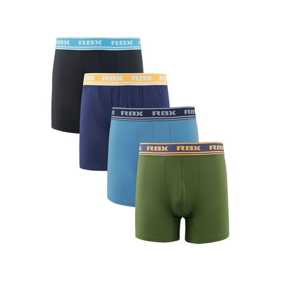 RBX Active Men's Quick Drying Performance Boxer Briefs, Assorted Colors