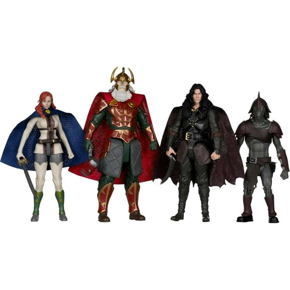 McFarlane The Lord of the Rings Gold Label Collection Hera, Helm Hammerhand, Wulf & Shank Action Figure 4-Pack