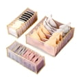 thumbnail image 2 of Foldable Storage Box Can Washed Drawer Dividers Organizer Basket for Underwear,Bras and Socks, 2 of 5