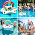 thumbnail image 2 of Swimming pool buoy, floating swimming pool bar, inflatable swimming pool bar, swimming pool bar, inflatable cup holder, inflatable palm tree, 2 of 5