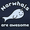 thumbnail image 3 of CafePress - Narwhals Are Awesome Women's Dark T Shirt - Women's Traditional Fit Dark T-Shirt, 3 of 4