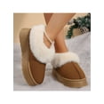 thumbnail image 4 of Women's Suede Shearling Warm Snow Boots with Memory Foam Room Slippers for Winter Comfort, 4 of 10