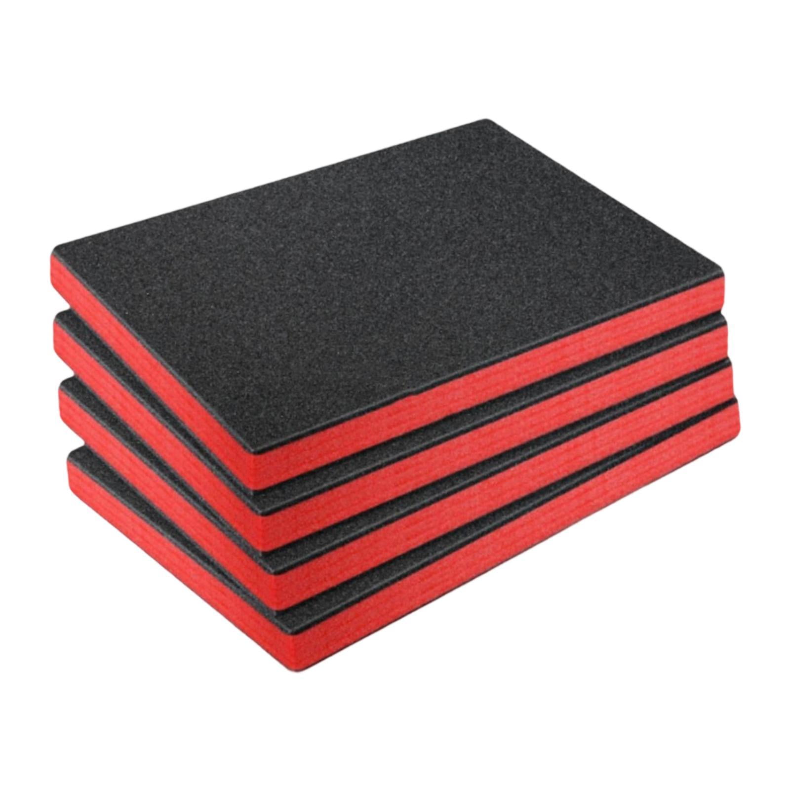 4 Pcs Toolbox Foam Inserts Tool Box Liner Foam Sheets Cuttable EPE Foam for Cases and Drawers Protection