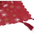 thumbnail image 3 of Camino de mesa navideño rojo 33x180cm JAMW Banderas de lino de mesa decoración navideña Sencillez, 3 of 5