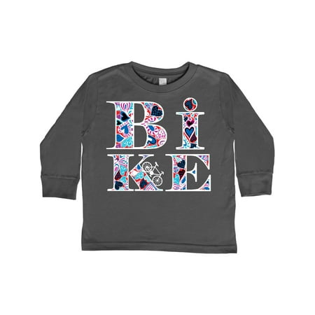 

Inktastic Heart Filled Bike White Gift Toddler Boy or Toddler Girl Long Sleeve T-Shirt