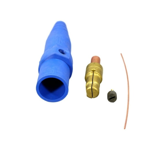 Leviton 16D25-B Blue 16 Series Taper Nose Male Crimped Detachable Cam-Type Plug