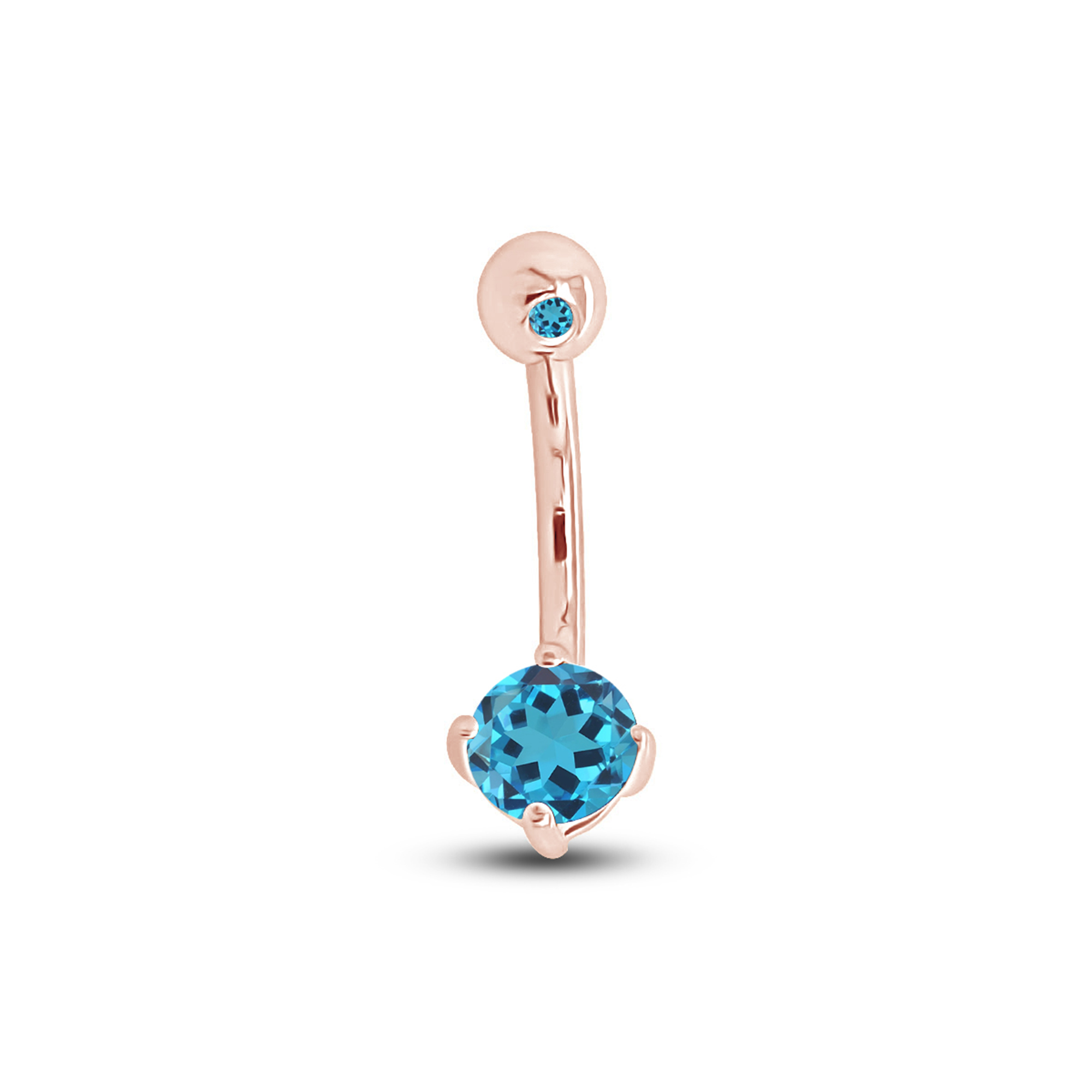 Sapphire on sale belly ring