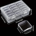 thumbnail image 5 of Caja de Almacenamiento de Cuentas con 15 Rejillas, Organizador Transparente para Accesorios de Uñas con Tapa Abatible, Soporte Rectangular Portátil para Joyería y Manualidades., 5 of 5