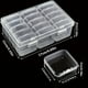 thumbnail image 5 of Caja de Almacenamiento de Cuentas con 15 Rejillas, Organizador Transparente para Accesorios de Uñas con Tapa Abatible, Soporte Rectangular Portátil para Joyería y Manualidades., 5 of 5