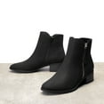 thumbnail image 4 of BURUDANI Women's Side Zip Low Heel Ankle Booties, 4 of 5