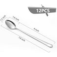 thumbnail image 2 of Mirdinner Long Handle Iced Tea Spoons, Set of 12, Stainless Steel 7.8 inches (19.7 cm) Long Drink Spoon Set, Coffee Spoon, Ice Cream Spoon, Cocktail Stirring Spoon, Mirror Polished, Dishwasher Safe, 2 of 6
