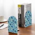thumbnail image 5 of Lsque Flying Swallows Printed Wood Bookends,Non-Skid Bookend for Shelves,Heavy Duty Support Bookends,Non-Slip Foam Pads for Office, Home, and Library,1 Pair, 5 of 8