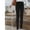 Black, variant on Leesechin Maternity Jeans Ladies Solid Color High Waist Jeans Flares Ankle Plus Pants Trouser