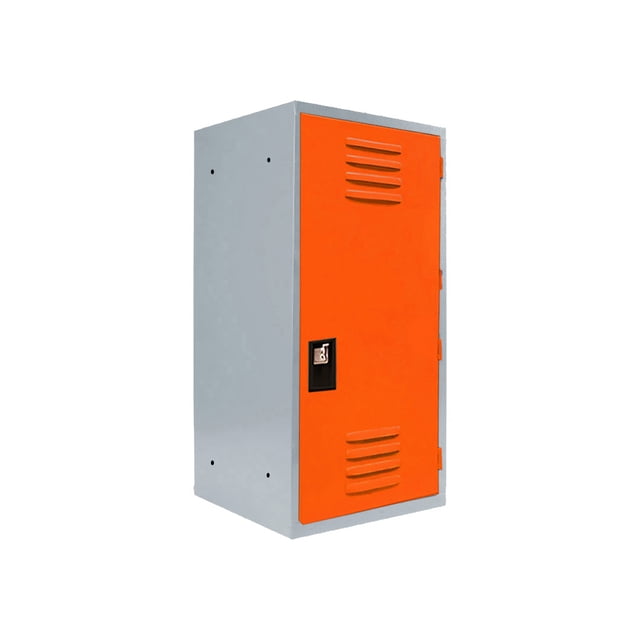 Locker Casillero Multiusos Alvek 1 Puerta con Ventilación Color Naranja — Sistema para Candado