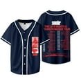 thumbnail image 2 of Sombr The Late Nights & Young Romance Tour Baseball Jacket Tee Unisex V-neck Short Sleeve T-Shirts, 2 of 6