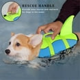 thumbnail image 2 of HQREA Adjustable Shark Dog Life Vest with Handle for Small Dog Swimming Boating, 2 of 6