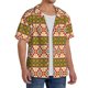 thumbnail image 2 of Fotbe Aztec Camisa Estampada de Manga Corta para Hombre, Casual de Verano, Estilo Playero, Sin Arrugas-Small, 2 of 5