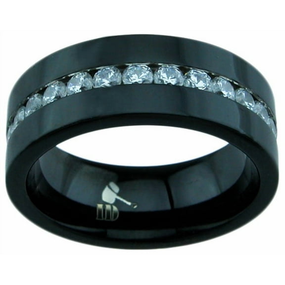 Indestructible Black Titanium Rings for Men & Mens Titanium Wedding Bands Makes Great Valentines Gifts for Him