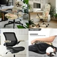thumbnail image 2 of HELLHERO Butterfly Rose Print Office Chair Cover Set, Universal Stretchy Computer Chair Armrest Slipcover, High Back Office Chairs Cover, Machine Washable, 2 of 6