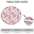 thumbnail image 6 of Pioneer Flower Floral Print Pattern Round Fitted Tablecloth with Elastic Edge,Dining Table Cover Waterproof,Outdoor Round Tablecloth for Camping,Dining,Indoor and Outdoor, 6 of 7