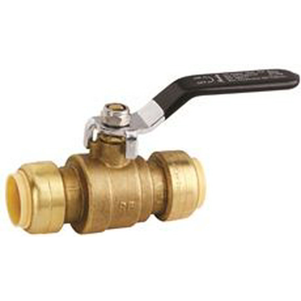 PREMIER® BRASS PUSHFIT BALL VALVE, 1/2 IN., LEADFREE per 4 Each