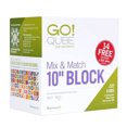 thumbnail image 1 of AccuQuilt GO! Qube Mix and Match 10 Inch Block with 8 Basic Quilting Shapes, 1 of 7