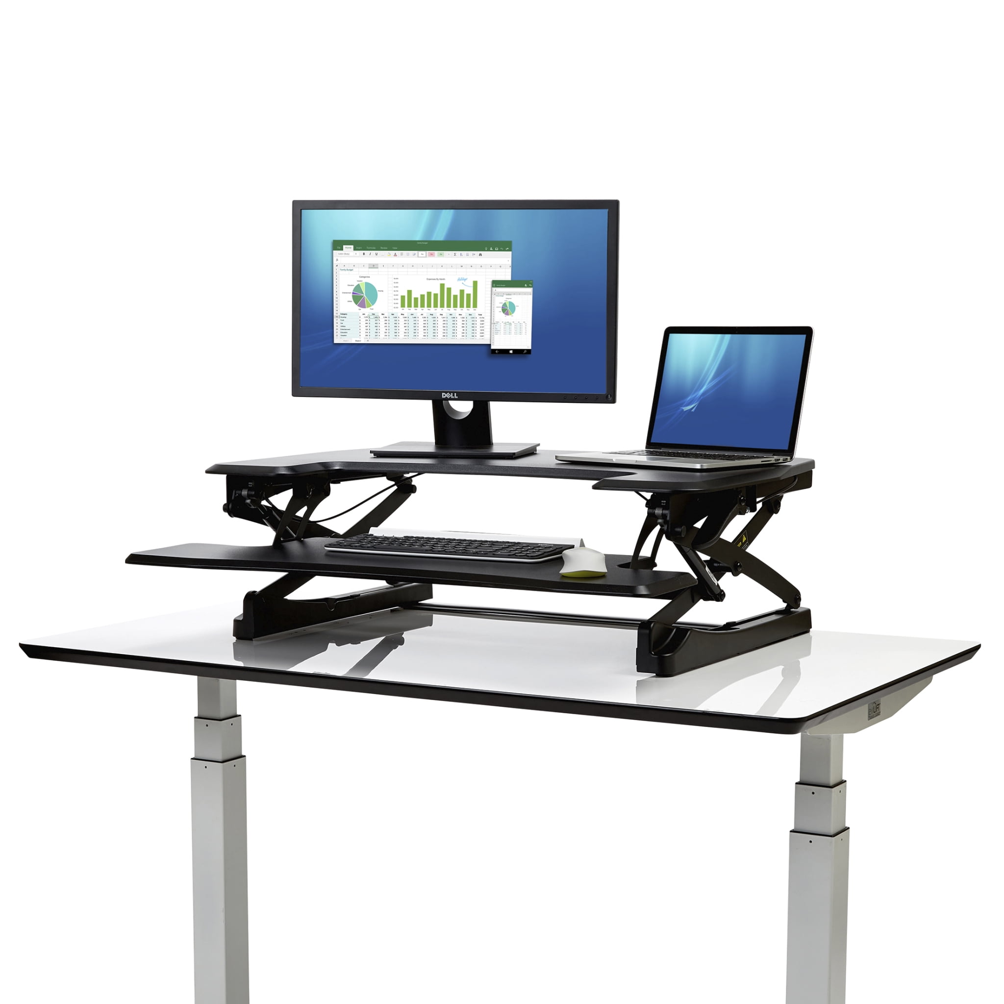 bublitz height adjustable standing desk converter