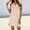 *Beige, variant on ClodeEU Women's Summer V Neck Sleeveless T Shirt Dress with Side Slit ,Solid Color Casual Midi Dress Blue,Womens Plus S
