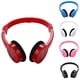 thumbnail image 3 of Cateissary Auriculares con cable de 3,5 mm, auriculares plegables para niños con micrófono, sonido estéreo HD, auriculares para niños sobre la oreja Cables de audio/vídeo rojo 1.1 metros, 3 of 6