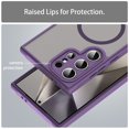 thumbnail image 5 of Allytechgroup Magnetic Case for Samsung Galaxy A36 5G, Compatible with Magsafe Transparent Matte Back Cover Slim Fit Anti-Scratch Hybrid Rugged Phone Case Cover for Samsung Galaxy A36 5G, Purple, 5 of 7