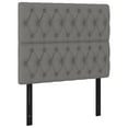 thumbnail image 6 of vidaXL Box Spring Bed with Mattress&LED Dark Gray 39.4"x79.9" Twin XL Fabric, 6 of 6