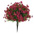 thumbnail image 1 of Artificial Boxwood Topiary Balls Trees with Flowers for Outdoor Fake Plants', 1 of 1