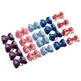 20pcs Pet Hair Bows Dog Grooming Bows with Rubber Bands for Pet Party