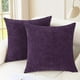 thumbnail image 1 of wonima02 CaliTime Throw Pillow Covers Decorative 18 X 18 Inches Pack of 2 Cozy Chenille Cushion Cases for Couch Sofa Bed Living Room Home Plum Purple, 1 of 1
