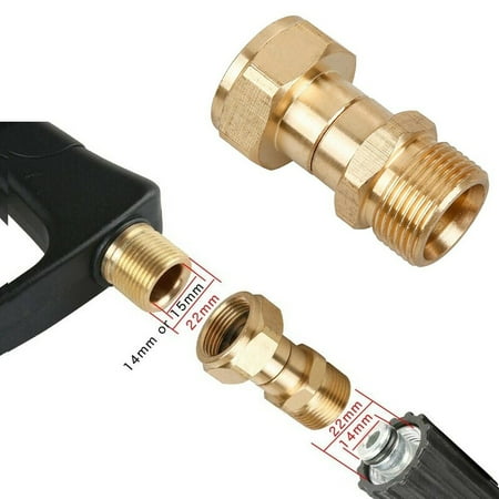 m22 raccordo idropulitrice gewinde drehgelenk kink hochdruckreiniger filetage girevole coupler schlauch
