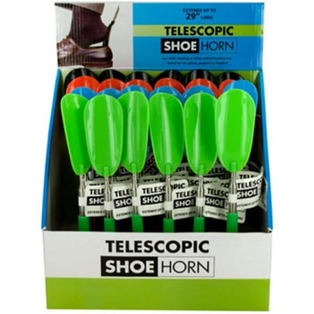 

Bulk Buys OS681-24 Telescopic Shoe Horn Countertop Display - 24 Piece -Pack of 24