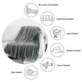 thumbnail image 3 of Ntbay Plush Flannel Fleece Twin Blanket, Soft Lightweight Fuzzy Luxury Bed Blanket for Couch Sofa Bed All Seasons, 60"x80", Gray, 3 of 5