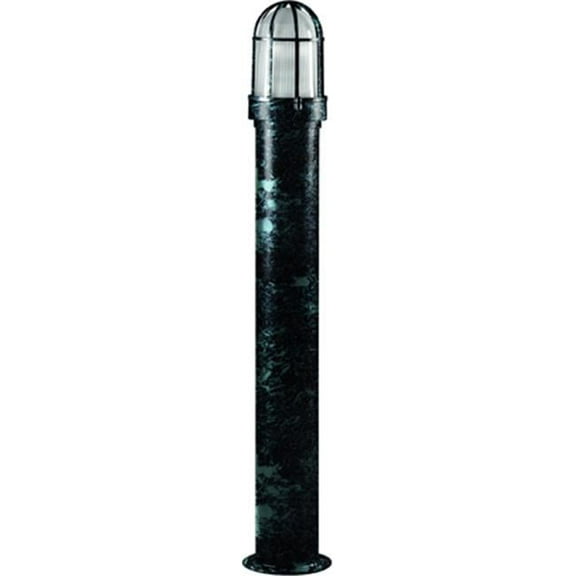 Dabmar Lighting D3100-VG 60W 120V Powder Coated Steel Bollard, Verde Green - 39.75 x 7 x 7 in.