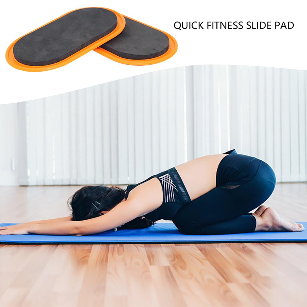 Pair Exercise Sliders Discs Oval Abdominal Glutes sliders