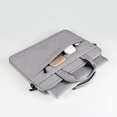 thumbnail image 4 of Funda para portátil y tableta de 11, 12, 13, 15 y 15,6 pulgadas, impermeable, color liso, gris claro, 4 of 7