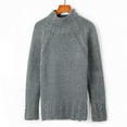 thumbnail image 3 of MSJUHEG Sweaters For Women Womens Sweaters Women' Turtle Neck Pullover Sweater Sweater Temperament C Ommuter Sweater Quarter Zip Pullover Women Grey Xxl, 3 of 7