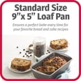 thumbnail image 6 of GoodCook 9 x 5 Steel Loaf Pan, 2pk,Gray, 6 of 6