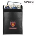 thumbnail image 1 of Fireproof Document Bag 15 X 11 Inches Silicone Fire Resistant Bag, 1 of 5