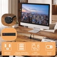 thumbnail image 4 of 48" Computer Desk with LED Lights and Power Outlets, L Shape Desk Gaming Desk with Open Shelf for Home Office,Rustic Brown, 4 of 9