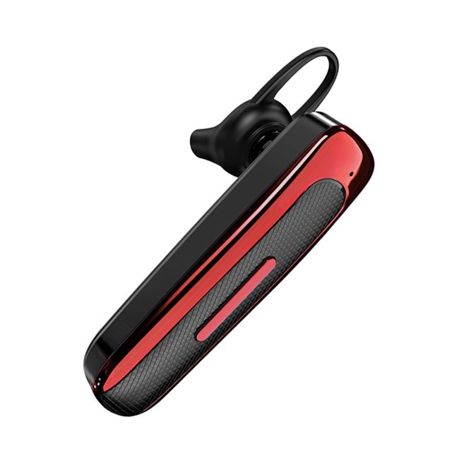 Sidaley Auriculares compatibles con Bluetooth Earhook Auriculares Recargables Manos libres Teléfonos móviles Auriculares Accesorios para teléfonos Cables de audio/vídeo negro rojo