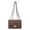 Black, variant on Women's Tweed Plaid Square Bag Large Capacity Quilted Woven Embroidered Shoulder Bag Ladies Woolen Handbag Clutch Tote