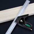thumbnail image 3 of Multifunction Measuring Tools Stainless Square Ruler 180 90 45° Angles Ruler Adjustable Sliding Combination Square Ruler, 3 of 7