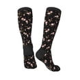 thumbnail image 4 of Daiia Sports Socks Flowers Printed Novelty Crew Socks for Men Women Knee High Socks Cotton Socks Soft & Breathable Support Unisex Socks, 4 of 9