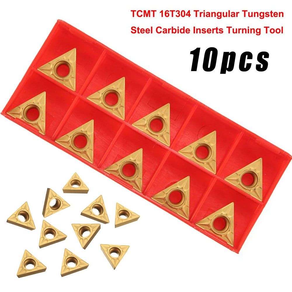10x TNMG 160404 CNC Carbide Inserts Blades Lathe Turning Boring Tool Kit Tool 